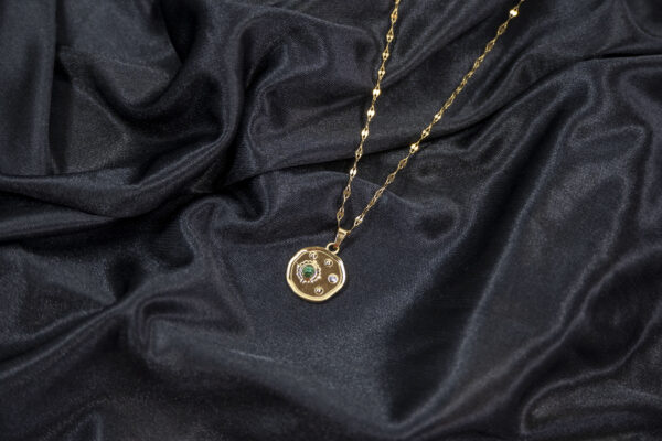 Earth Moon Planet Necklace