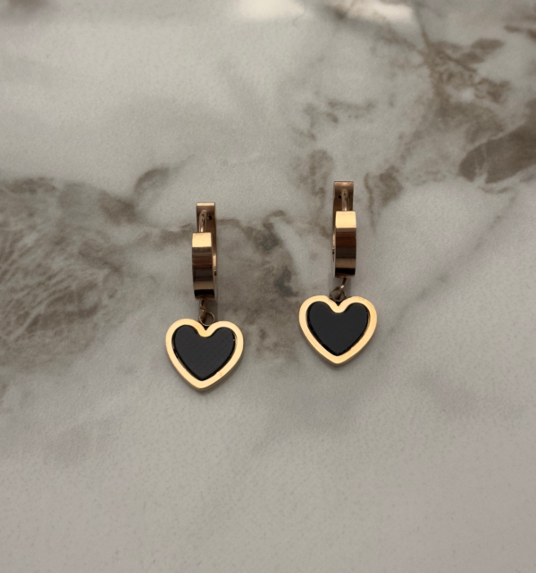 Heart Drop Earring