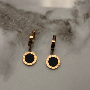 Roman Numeral Drop Earring