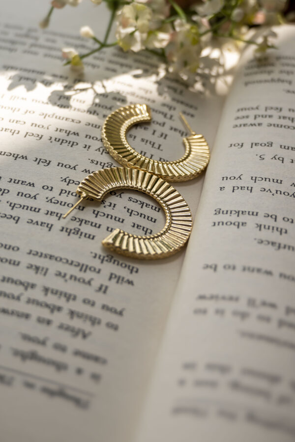 Textured Flat Earrings
